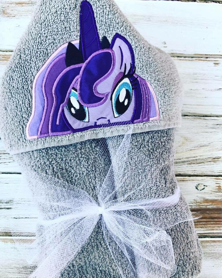 My Little Pony Luna Unicorn Hooded Towel