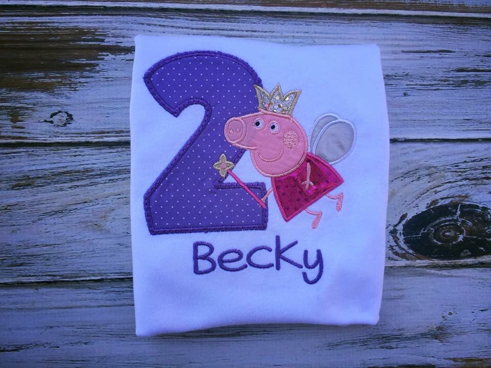 Peppa Pig birthday shirt