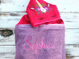 Unicorn Hooded Towel