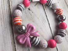 Chunky bead necklace, girls necklace