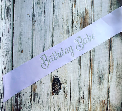 Custom birthday Sash