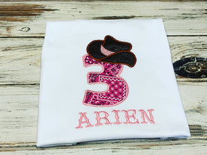 Cowgirl birthday outfit