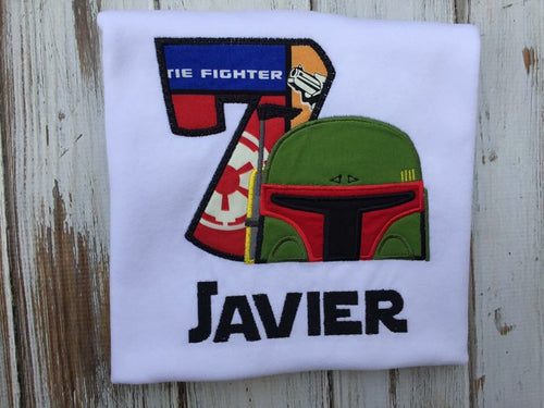 Jango Fett birthday shirt, Bounty Hunter birthday shirt