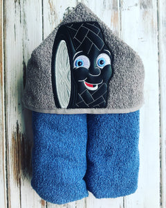 Race car Tire Hooded Towel