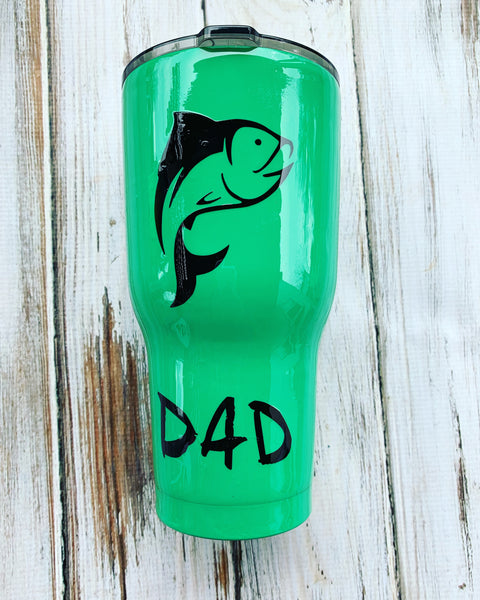Fishing Dad Custom 30 oz Rtic cup