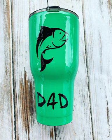 Fishing Dad Custom 30 oz Rtic cup