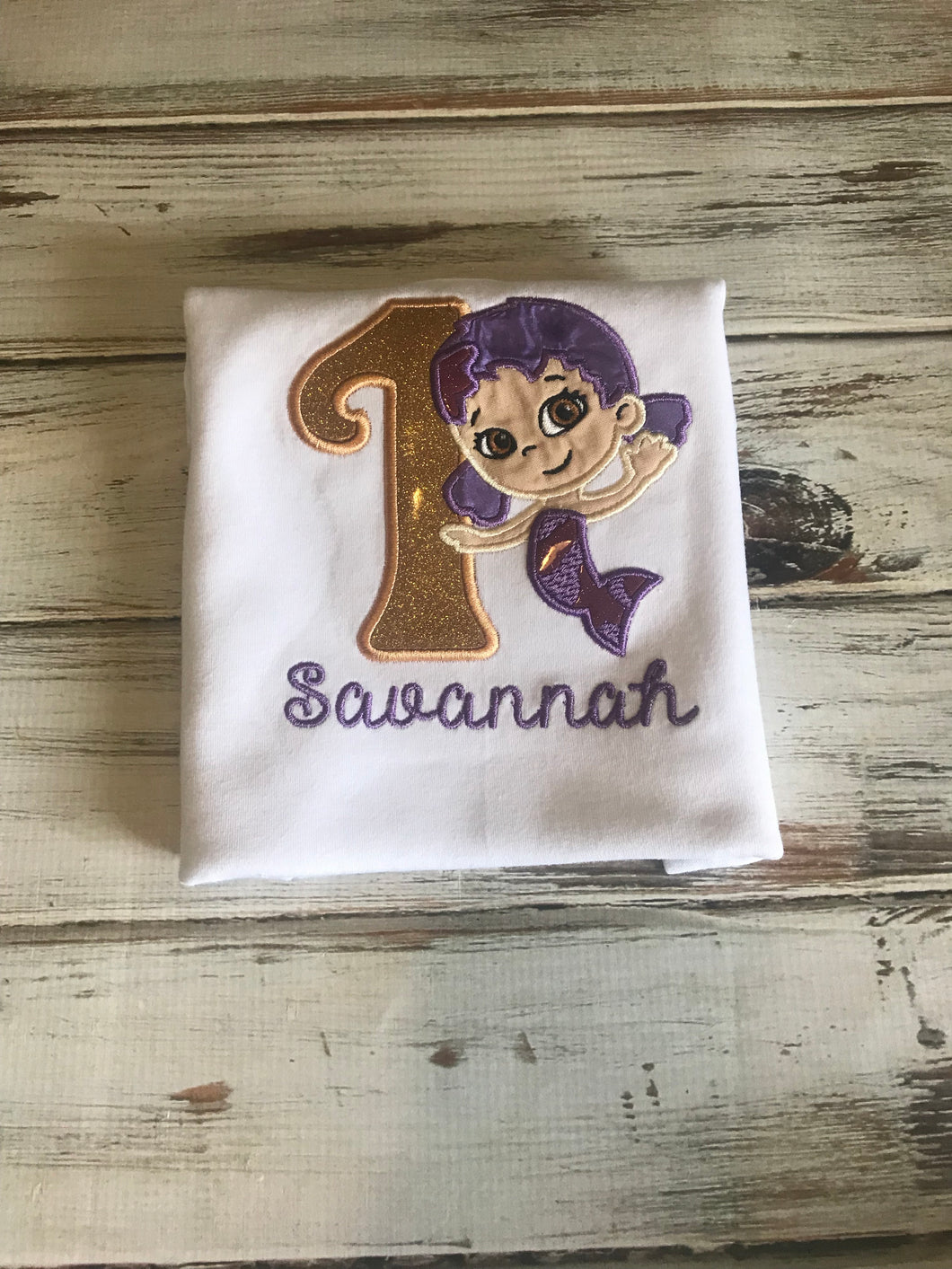 Bubble Guppies Oona 1st birthday onesie or shirt