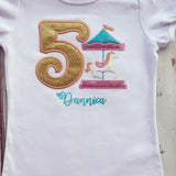 Carousel birthday shirt
