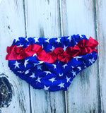 Red White and Blue Ruffle Bloomers