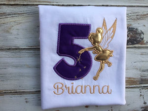 Tinker Bell 5th birthday shirt