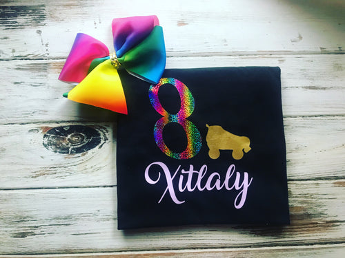 Roller skate birthday shirt