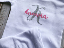 Ruffle White Monogrammed Infant Gown