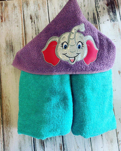 Elephant hooded towel