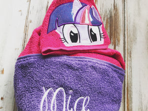 My Little Pony Twilight Unicorn Hooded Towel