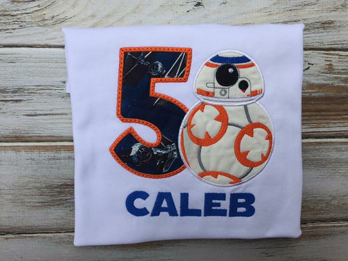 BB8 birthday shirt