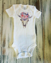 Boho Bull Skull Onesie