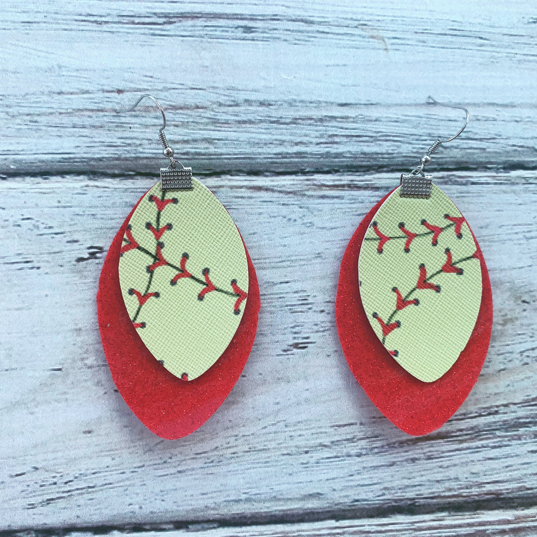 Softball Earrings
