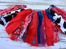 Cowgirl fabric tutu skirt
