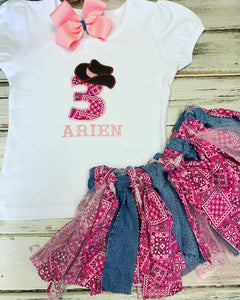 Cowgirl birthday outfit