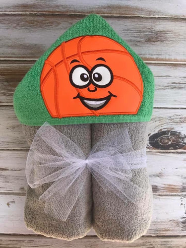 Basketball hooded towel
