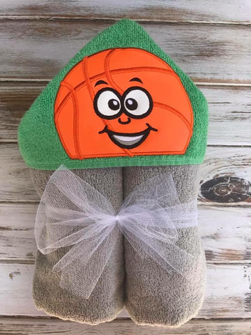 Basketball hooded towel