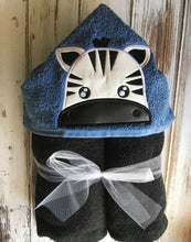 Zebra Hooded Towel