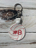 Volleyball Keychain personalized