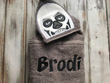 Fort Nite Skull Trooper Hooded Towel
