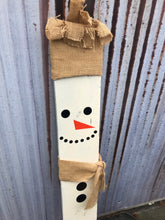 Wooden Porch Snowman