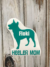 Custom Blue Heeler Vinyl Decal with your dog’s name! Choose color & size. Perfect for cars, tumblers & gifts. Waterproof, durable & handmade.