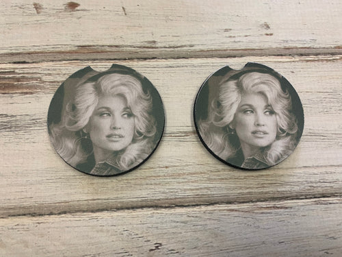 Dolly Parton Car Coasters
