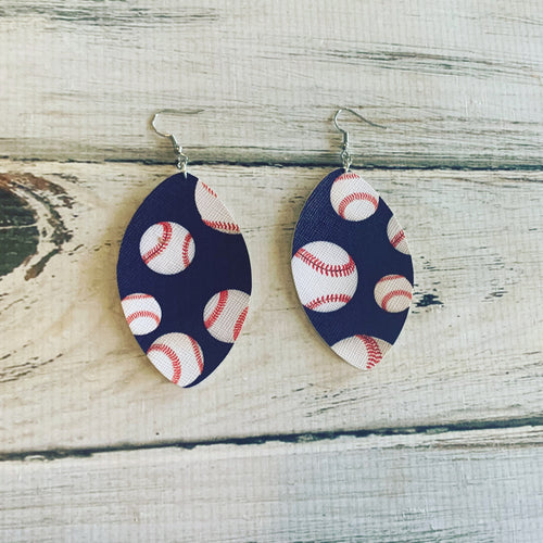 Baseball Earrings