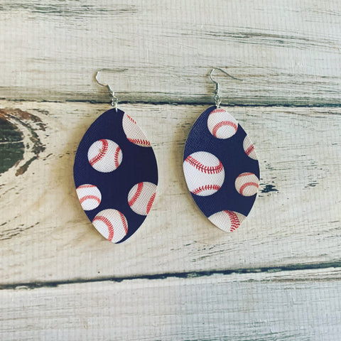 Baseball Earrings