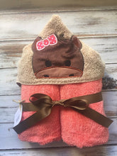 Horse hooded towel