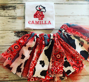 Cowgirl birthday outfit