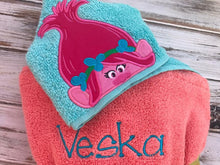 Poppy hooded towel, Troll hooded towel
