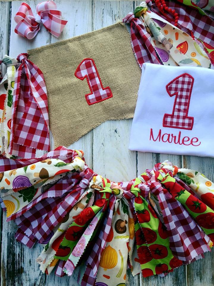 Farmers market birthday outfit, 4 piece outfit