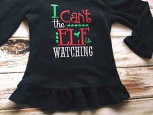 Girls Size 2T I Can't The Elf is Watching shirt