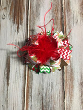 Christmas Over the Top Bow 4 1/2 inches