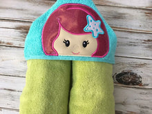 Mermaid hooded towel, custom towel