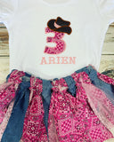 Cowgirl birthday outfit
