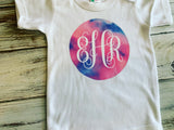 Tie Dye Monogram Onesie