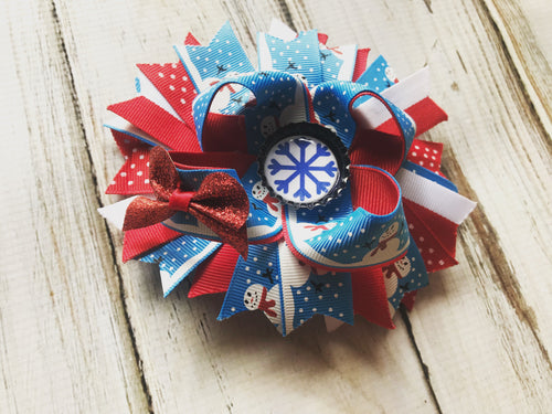 Christmas Bow 4 1/2 inches