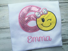 Girls emoji birthday shirt