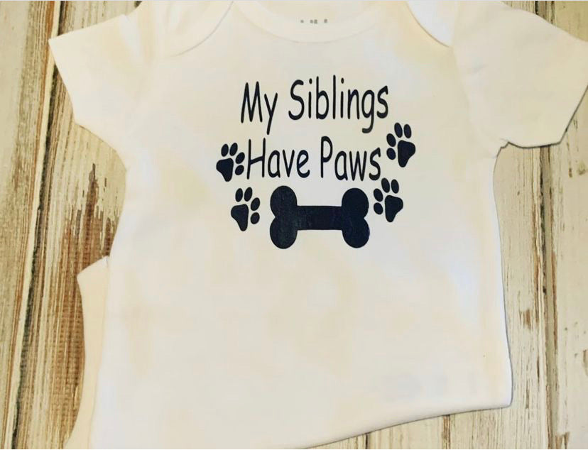 My Siblings Have Paws bodysuit