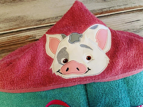 Pua Pig Hooded Towel