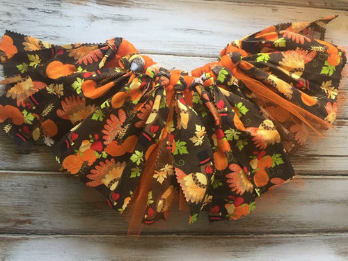 Thanksgiving fabric tutu