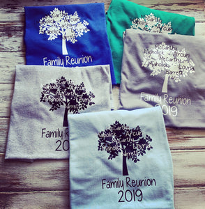Family reunion shirts