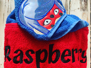 Ladybug heroine Hooded Towel