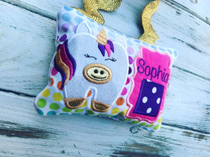 Hanging Unicorn Tooth Fairy Pillow